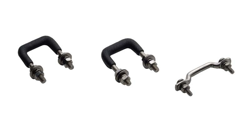 Kentrol 55-86 Jeep Windshield Tie Down Kit CJ - Polished Silver Kentrol 55-86 Jeep Windshield Tie Down Kit CJ - Polished Silver