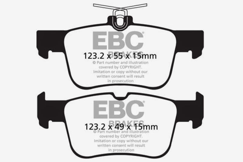 EBC 13+ Ford Fusion 1.6 Turbo Redstuff Rear Brake Pads EBC 13+ Ford Fusion 1.6 Turbo Redstuff Rear Brake Pads