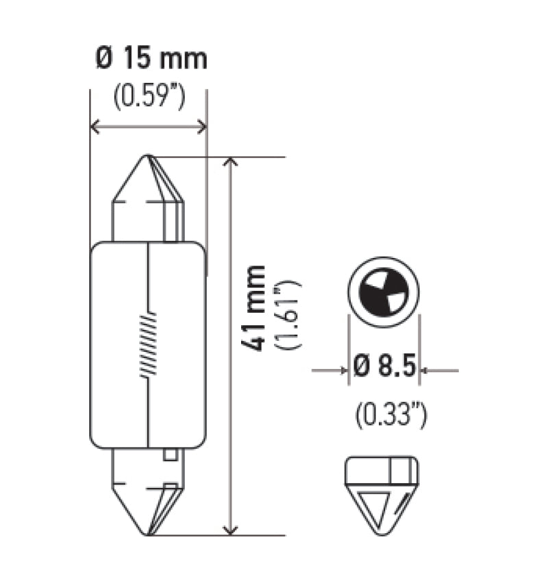 Hella Universal Clear T4.63 Incandescent 12V 15W Bulb (MOQ 10) Hella Universal Clear T4.63 Incandescent 12V 15W Bulb (MOQ 10)
