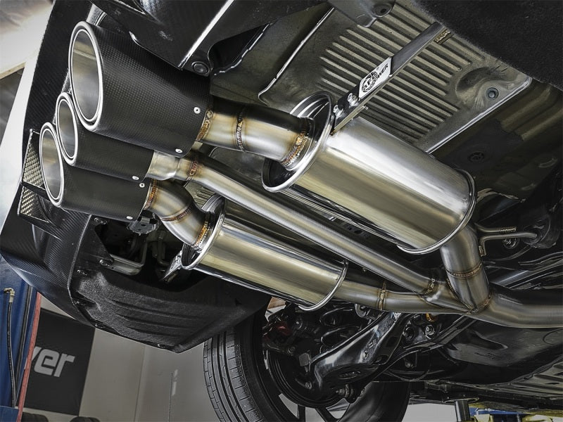 aFe POWER Takeda 2-1/2in to 2-1/4in 304SS Catback Dual-Exit Exhaust 17+ Honda Civic Type R w/CF Tips aFe POWER Takeda 2-1/2in to 2-1/4in 304SS Catback Dual-Exit Exhaust 17+ Honda Civic Type R w/CF Tips