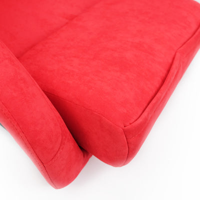 NRG FRP Bucket Seat ULTRA Edition - Large (Red Alcantara/Gold Glitter Back)