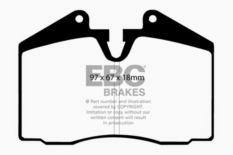 EBC 89-95 Ferrari 348 3.4 Redstuff Front/Rear Brake Pads (Axle Set Only) EBC 89-95 Ferrari 348 3.4 Redstuff Front/Rear Brake Pads (Axle Set Only)