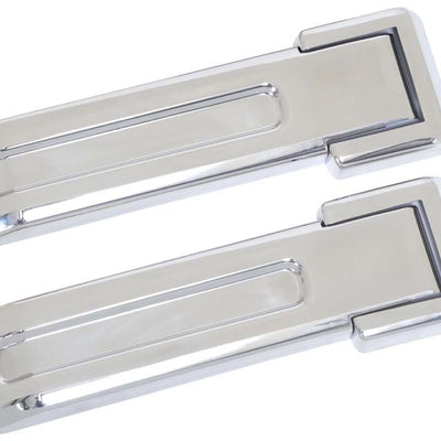 Kentrol 07-18 Jeep Wrangler JK Tailgate Hinge Overlays 4 Pieces - Polished Silver