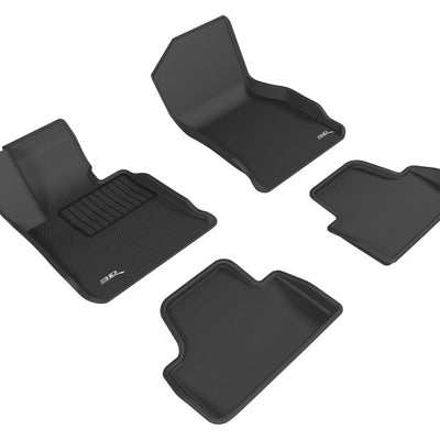 3D MAXpider 14-20 BMW 4 Series Convertible (F33) RWD Kagu 1st & 2nd Row Floormat - Black