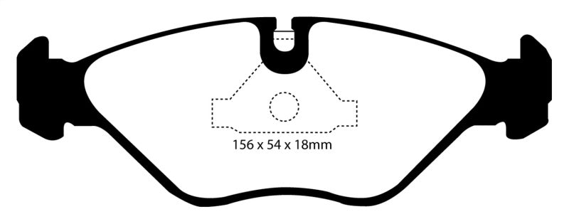 EBC 90-98 Saab 9000 2.0 Yellowstuff Front Brake Pads EBC 90-98 Saab 9000 2.0 Yellowstuff Front Brake Pads