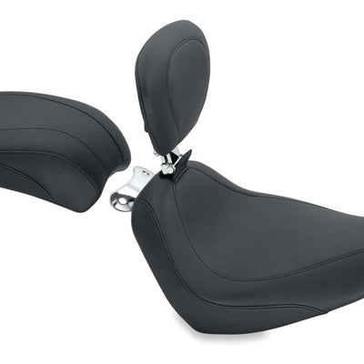 Mustang 00-15 Harley Softail Standard Rear Tire Wide Tripper Passenger Seat - Black