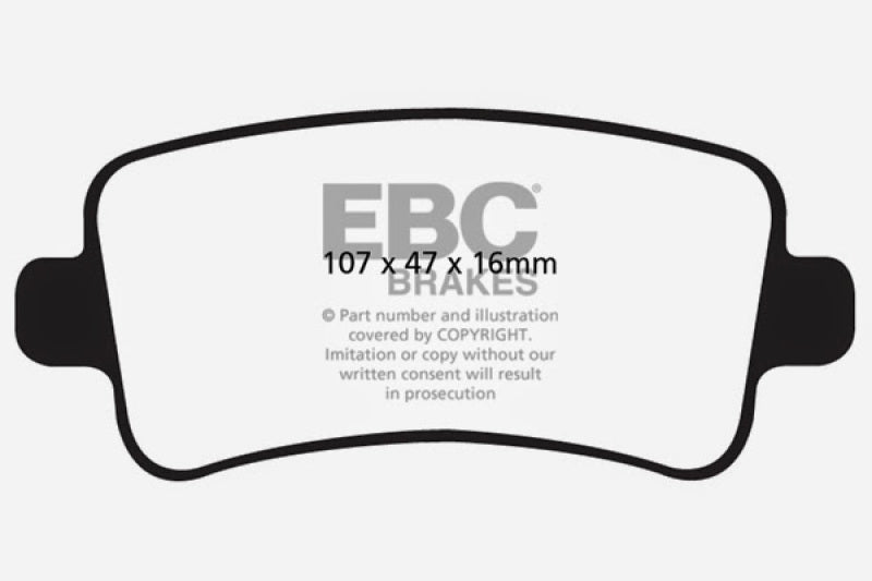 EBC 10+ Buick Allure (Canada) 3.0 Yellowstuff Rear Brake Pads EBC 10+ Buick Allure (Canada) 3.0 Yellowstuff Rear Brake Pads