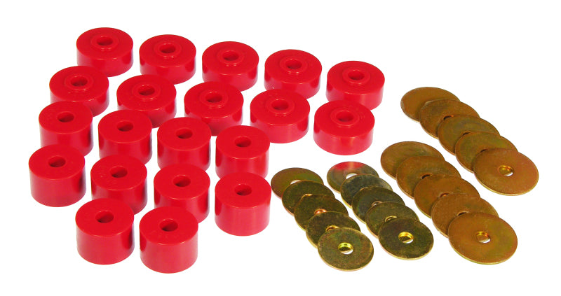 Prothane 85-89 Mitsubishi Montero Body Mount Kit - Red Prothane 85-89 Mitsubishi Montero Body Mount Kit - Red