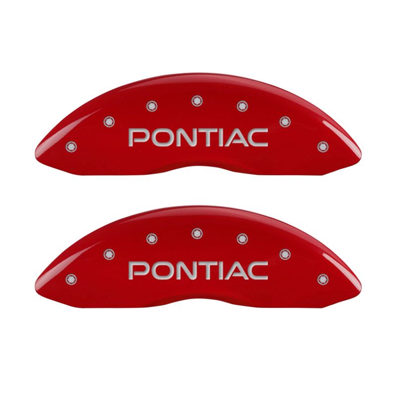 MGP 4 Caliper Covers Engraved Front & Rear Pontiac Red Finish Silver Char 2008 Pontiac G8 MGP 4 Caliper Covers Engraved Front & Rear Pontiac Red Finish Silver Char 2008 Pontiac G8