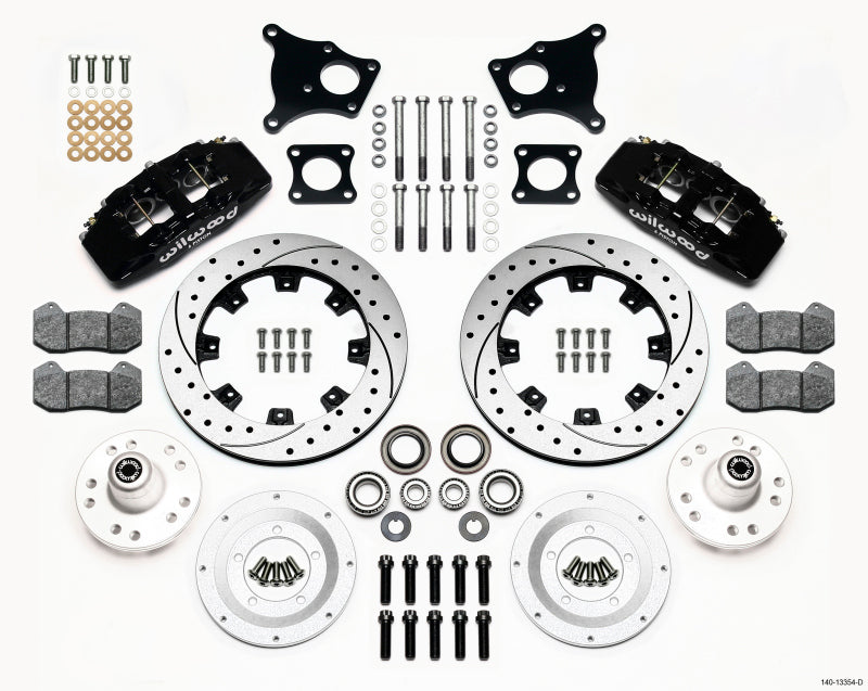 Wilwood Dynapro 6 Front Hub Kit 12.19in Drilled AMC 71-76 OE Disc w/o Bendix Brakes Wilwood Dynapro 6 Front Hub Kit 12.19in Drilled AMC 71-76 OE Disc w/o Bendix Brakes