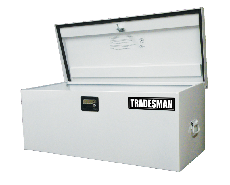 Tradesman Steel Job Site Box/Chest (Light Duty/Large) (42.75in.) - White Tradesman Steel Job Site Box/Chest (Light Duty/Large) (42.75in.) - White