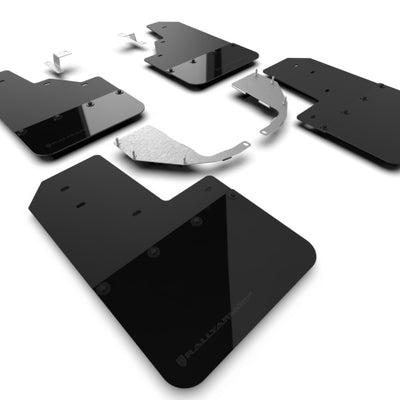 Rally Armor 21-25 Ford Bronco (Steel Bmpr - NO Rptr/Sprt - NO RR/RB) Blk Mud Flap w/Met. Blk Logo