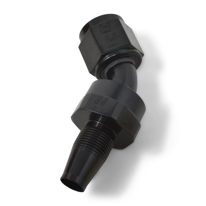 Russell Performance -10 AN 45 Degree Hose End Without Socket - Black Russell Performance -10 AN 45 Degree Hose End Without Socket - Black