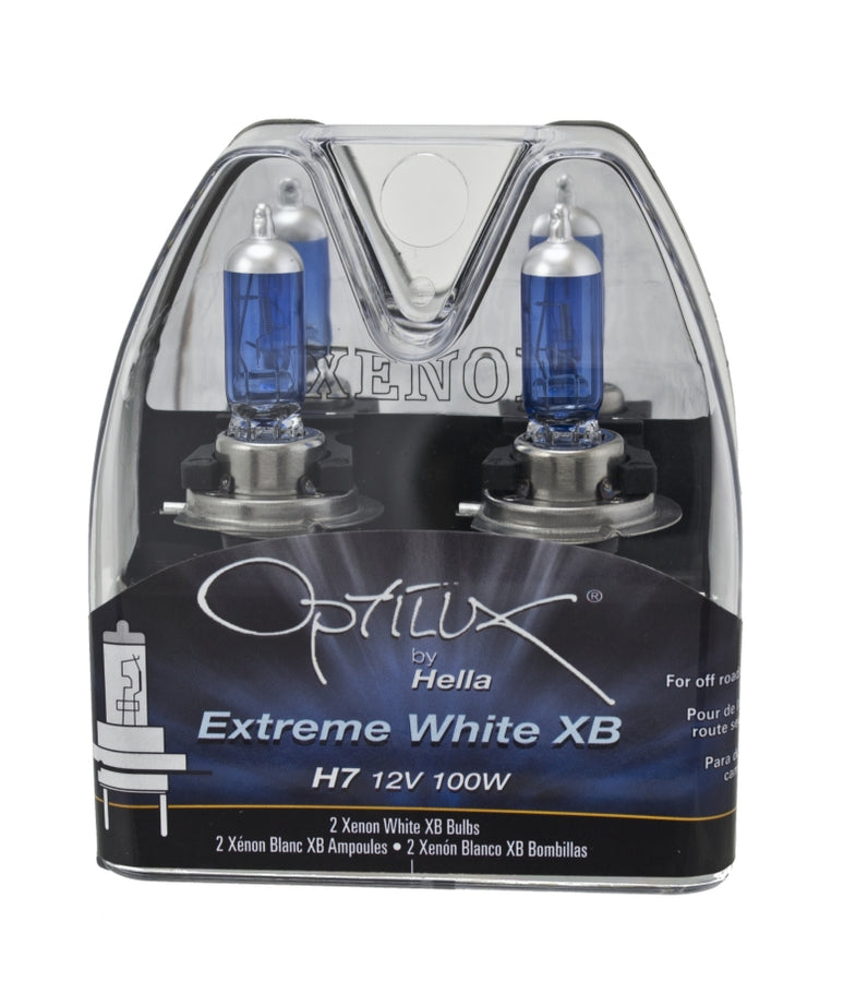 Hella Optilux H7 100W XB Extreme Blue Bulbs (Pair) Hella Optilux H7 100W XB Extreme Blue Bulbs (Pair)