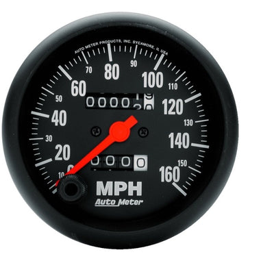 Autometer Z-Series 85mm160 MPH Mechanical Speedometer