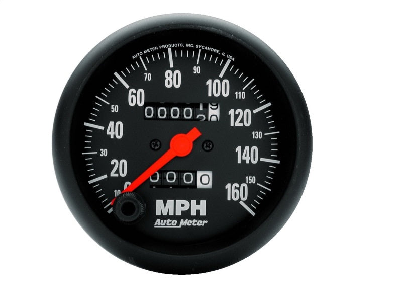Autometer Z-Series 85mm160 MPH Mechanical Speedometer Autometer Z-Series 85mm160 MPH Mechanical Speedometer