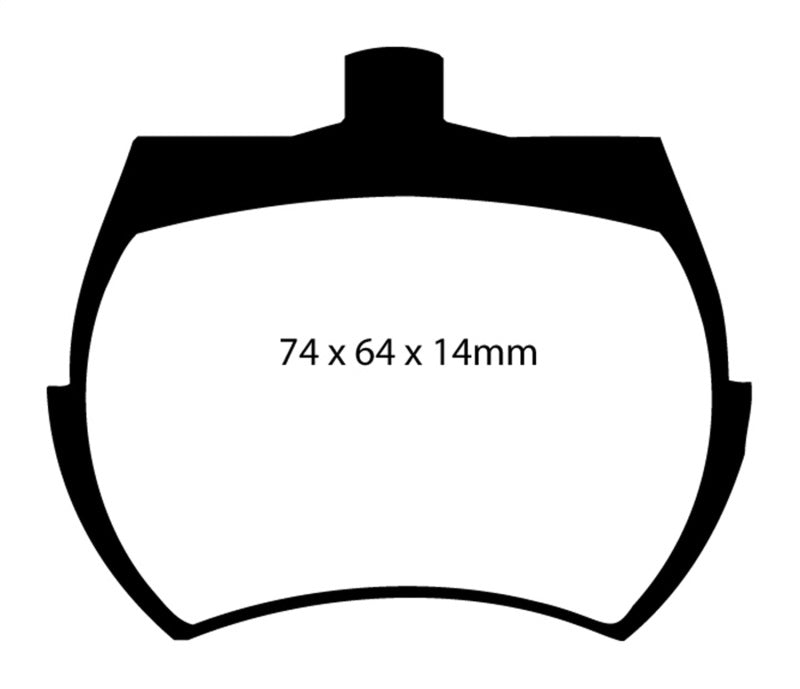 EBC 84-92 Austin Mini 1.0L Yellowstuff Front Brake Pads EBC 84-92 Austin Mini 1.0L Yellowstuff Front Brake Pads
