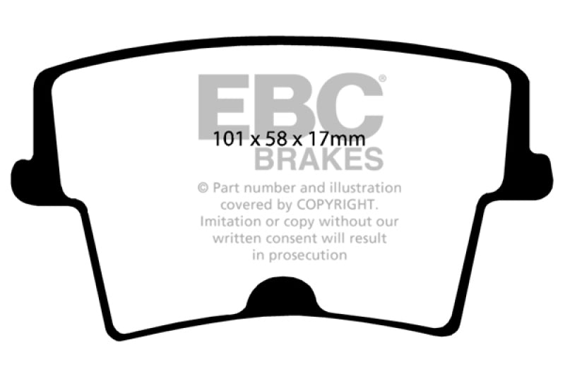 EBC 05-09 Chrysler 300 2.7 Greenstuff Rear Brake Pads EBC 05-09 Chrysler 300 2.7 Greenstuff Rear Brake Pads