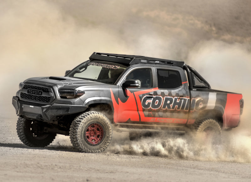 Go Rhino 16-21 Tacoma Element Front Bumper w/ Power Actuated Hide-away Light Bar Mount Tex Black Go Rhino 16-21 Tacoma Element Front Bumper w/ Power Actuated Hide-away Light Bar Mount Tex Black