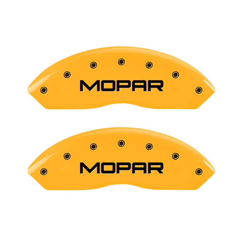 MGP 4 Caliper Covers Engraved Front & Rear Mopar Yellow Finish Black Char 2004 Jeep Wrangler MGP 4 Caliper Covers Engraved Front & Rear Mopar Yellow Finish Black Char 2004 Jeep Wrangler