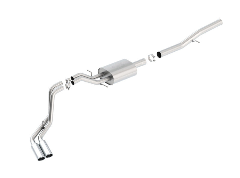 Borla 14 Silv/Sierra 1500 EC Std/CC Short 143.5in WB ATAK Dual Rolled Side Exit Cat-Back Exhaust Borla 14 Silv/Sierra 1500 EC Std/CC Short 143.5in WB ATAK Dual Rolled Side Exit Cat-Back Exhaust