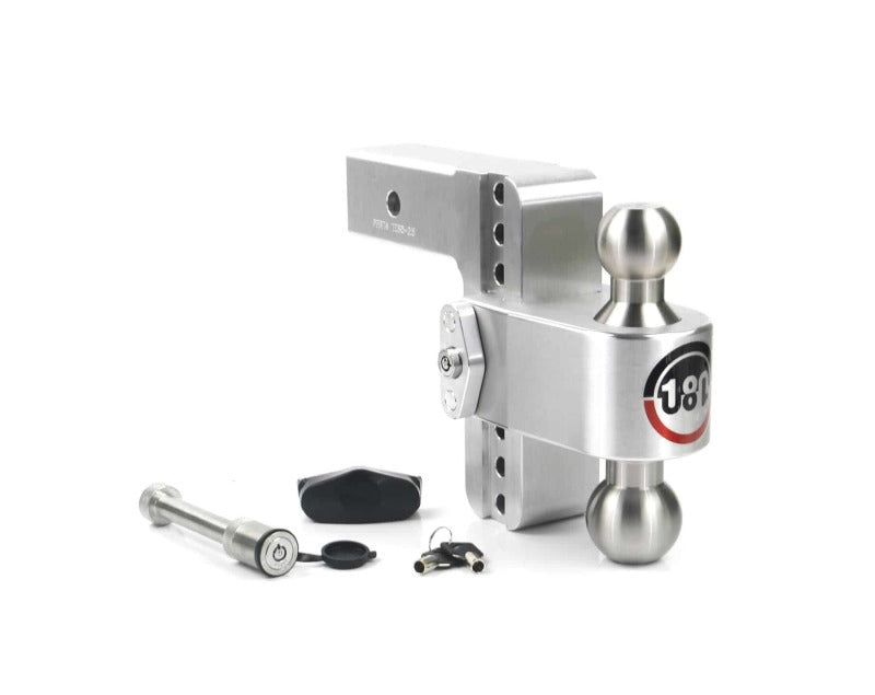 Weigh Safe 180 Hitch 6in Drop Hitch & 2.5in Shank (10K/18.5K GTWR) w/WS05 - Aluminum Weigh Safe 180 Hitch 6in Drop Hitch & 2.5in Shank (10K/18.5K GTWR) w/WS05 - Aluminum