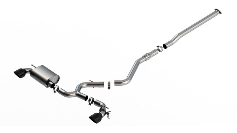 Borla 22-23 Hyundai Kona N 2.0L 4 CYL. Turbo AT/MT ATAK Catback Exhaust Black Chrome Borla 22-23 Hyundai Kona N 2.0L 4 CYL. Turbo AT/MT ATAK Catback Exhaust Black Chrome