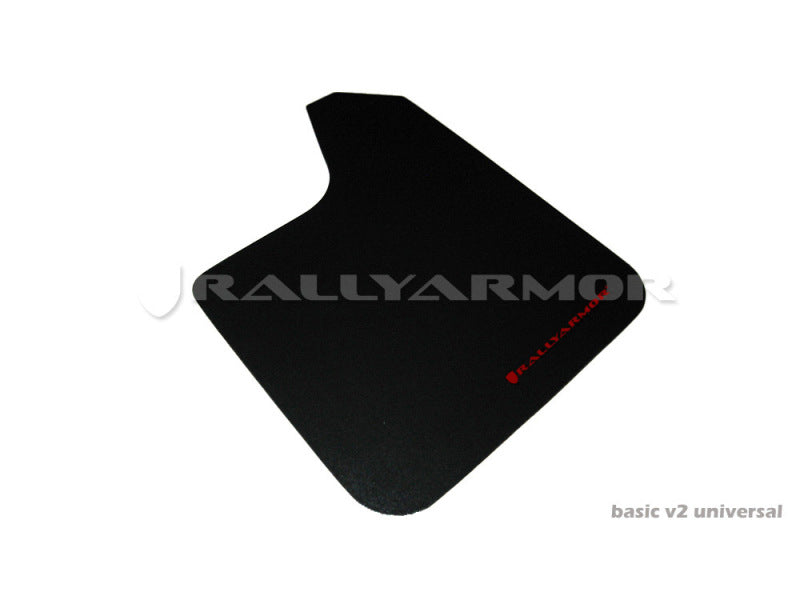 Rally Armor Universal Fit (No Hardware) Basic Black Mud Flap w/ Red Logo Rally Armor Universal Fit (No Hardware) Basic Black Mud Flap w/ Red Logo