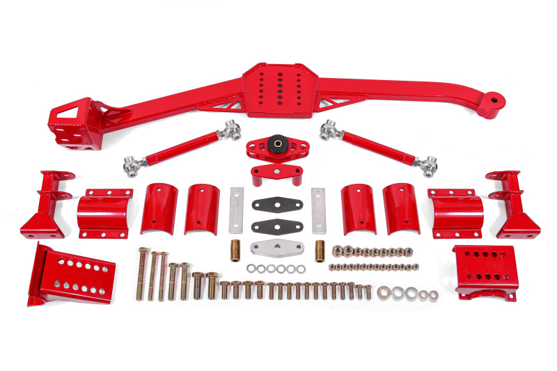 BMR 82-92 3rd Gen F-Body Body Mount Watts Link Rod Ends - Red BMR 82-92 3rd Gen F-Body Body Mount Watts Link Rod Ends - Red