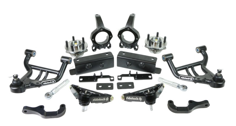 Ridetech 79-93 Ford Mustang w/ Aftermarket K-Member Front SLA Suspension System Ridetech 79-93 Ford Mustang w/ Aftermarket K-Member Front SLA Suspension System