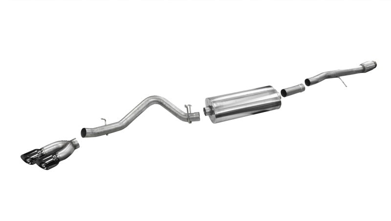 Corsa 2014-19 Sierra/Silverado 1500 Crew/Dbl / Short/Std. Bed 6.2L V8 Black Sport Single SideCB Exht Corsa 2014-19 Sierra/Silverado 1500 Crew/Dbl / Short/Std. Bed 6.2L V8 Black Sport Single SideCB Exht