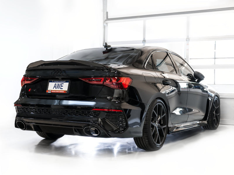 AWE Tuning Audi 22-23 8Y RS3 Cat-Back Track Edition Exhaust System - No Tips AWE Tuning Audi 22-23 8Y RS3 Cat-Back Track Edition Exhaust System - No Tips