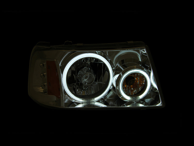 ANZO 2001-2011 Ford Ranger Projector Headlights w/ Halo Chrome (CCFL) 1 pc ANZO 2001-2011 Ford Ranger Projector Headlights w/ Halo Chrome (CCFL) 1 pc