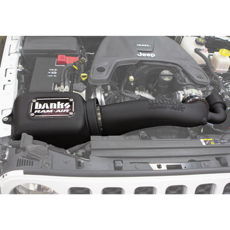 Banks Power 18-20 Jeep 3.6L Wrangler (JL) Ram-Air Intake System Banks Power 18-20 Jeep 3.6L Wrangler (JL) Ram-Air Intake System