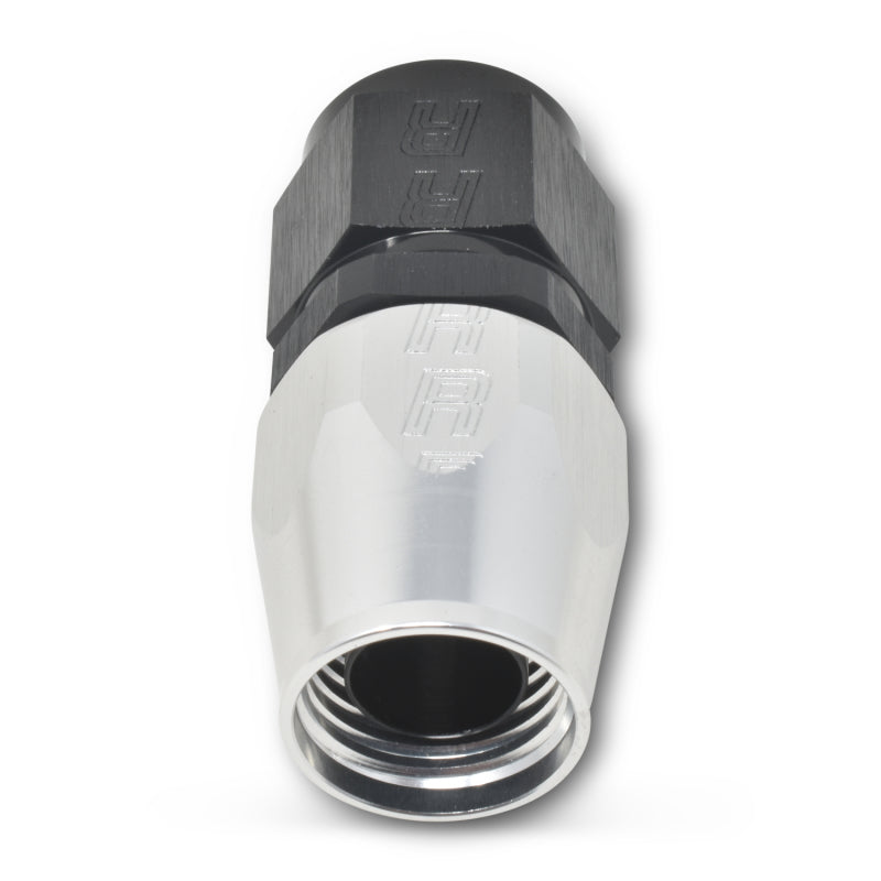 Russell Performance -4 AN Black/Silver Straight Full Flow Hose End Russell Performance -4 AN Black/Silver Straight Full Flow Hose End