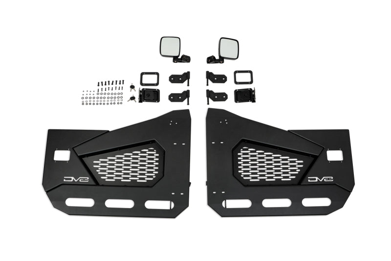 DV8 Offroad 18-22 Jeep Wrangler JL/JT Spec Series Half Doors - Front Set DV8 Offroad 18-22 Jeep Wrangler JL/JT Spec Series Half Doors - Front Set