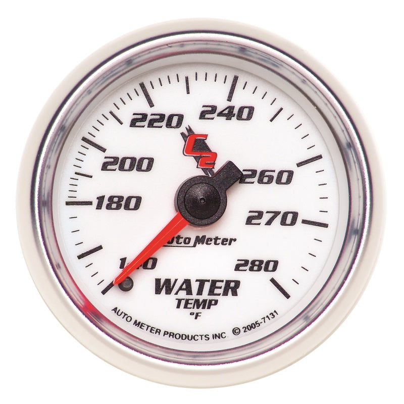 Autometer C2 52mm Mechanical 140-280 Deg F Water Temperature Gauge Autometer C2 52mm Mechanical 140-280 Deg F Water Temperature Gauge