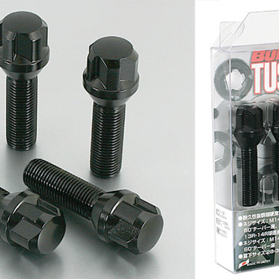 Project Kics Black Kics Bull Lock Bolt 14X1.50 28Mm Black