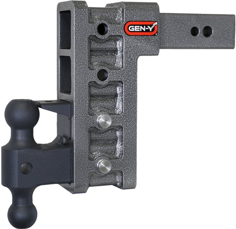 Gen-Y Mega Duty 2.5in Shank 9in Drop 3.5K TW 32K Hitch w/GH-0161 Dual-Ball/Pintle Lock Gen-Y Mega Duty 2.5in Shank 9in Drop 3.5K TW 32K Hitch w/GH-0161 Dual-Ball/Pintle Lock