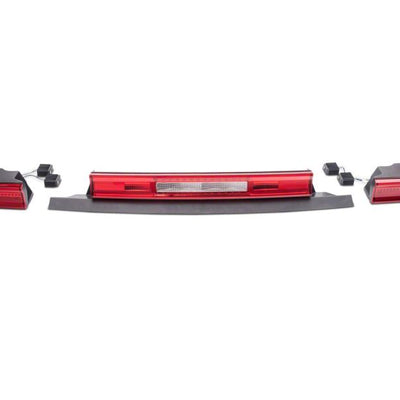 Raxiom 08-14 Dodge Challenger LED Tail Lights- Chrome Housing - Red/Clear Lens