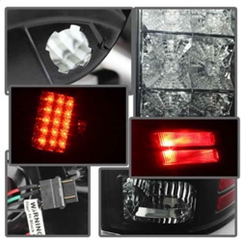 Spyder Dodge Ram 1500 09-14 LED Tail Lights Incandescent- Blk Smke ALT-YD-DRAM09-LED-BSM Spyder Dodge Ram 1500 09-14 LED Tail Lights Incandescent- Blk Smke ALT-YD-DRAM09-LED-BSM