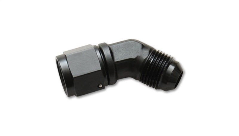Vibrant -6AN Female to -6AN Male 45 Degree Swivel Adapter Fitting Vibrant -6AN Female to -6AN Male 45 Degree Swivel Adapter Fitting