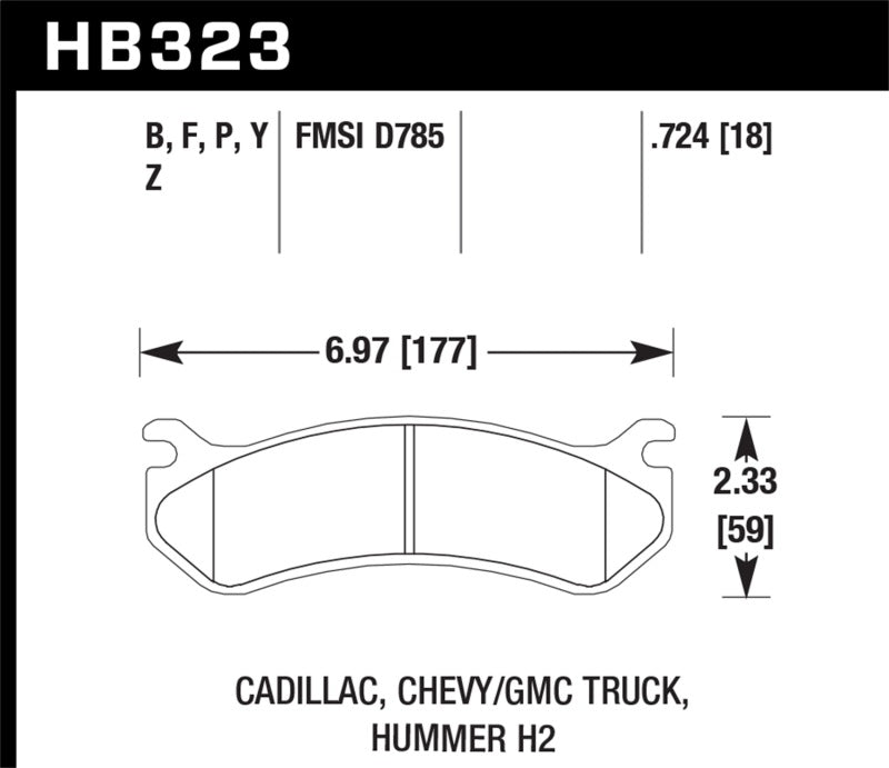 Hawk Chevy / GMC Truck / Hummer LTS Street Rear Brake Pads Hawk Chevy / GMC Truck / Hummer LTS Street Rear Brake Pads