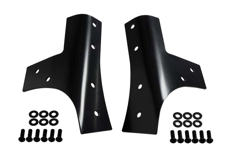 Kentrol 07-18 Jeep Wrangler JK Windshield Supports Pair - Powdercoat Black Kentrol 07-18 Jeep Wrangler JK Windshield Supports Pair - Powdercoat Black
