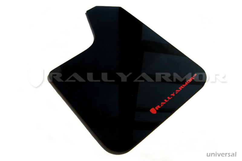 Rally Armor Universal Fit (No Hardware) Black UR Mud Flap w/ White Logo Rally Armor Universal Fit (No Hardware) Black UR Mud Flap w/ White Logo