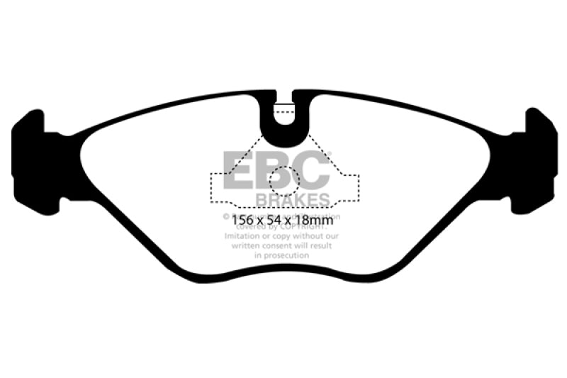 EBC 90-98 Saab 9000 2.0 Ultimax2 Front Brake Pads EBC 90-98 Saab 9000 2.0 Ultimax2 Front Brake Pads