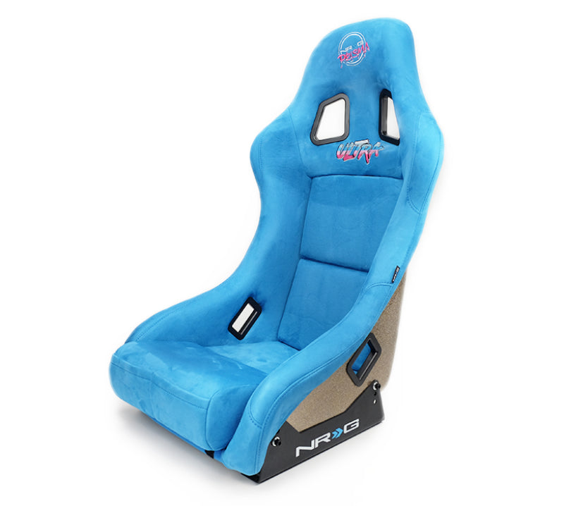 NRG FRP Bucket Seat ULTRA Edition - Medium (Blue Alcantara/Pearlized Back) NRG FRP Bucket Seat ULTRA Edition - Medium (Blue Alcantara/Pearlized Back)