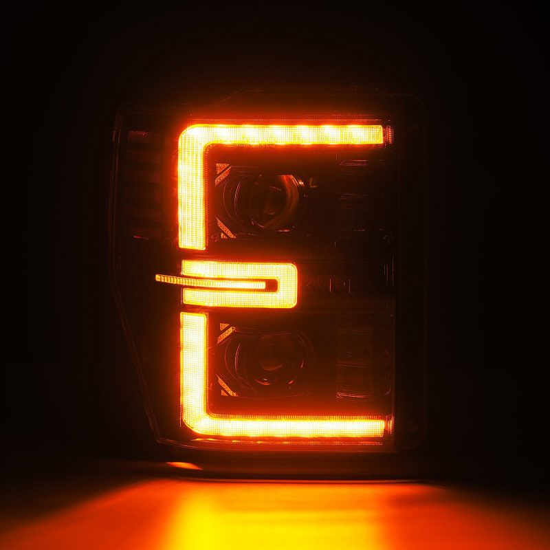 AlphaRex 08-10 Ford F250-550 LUXX-Series LED Projector Headlights Alpha-Blk w/Activ Light/Seq Signal AlphaRex 08-10 Ford F250-550 LUXX-Series LED Projector Headlights Alpha-Blk w/Activ Light/Seq Signal