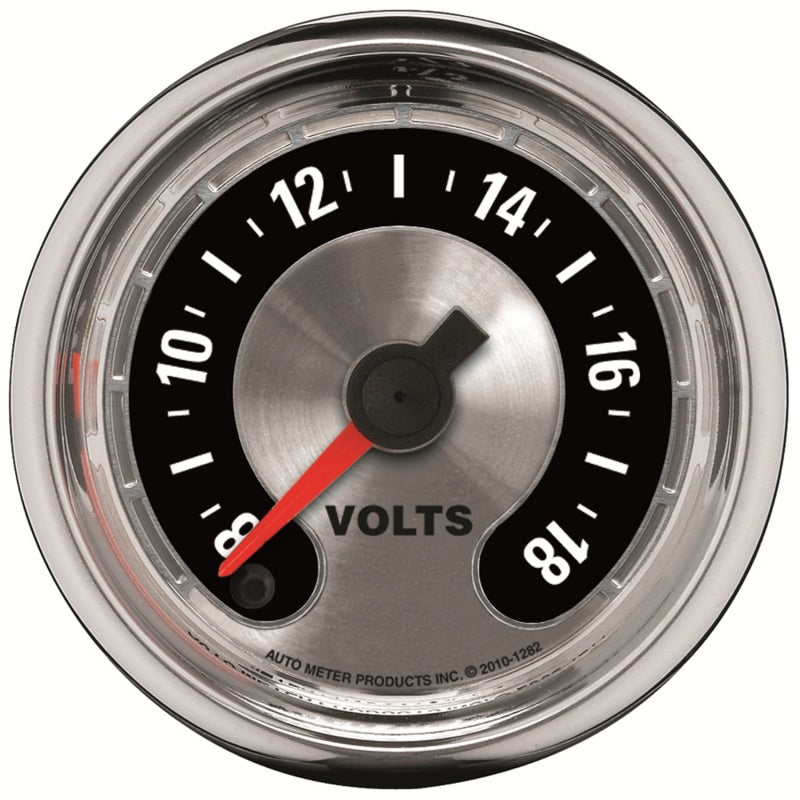 Autometer American Muscle 52mm Full Sweep Electric 8-18 Volts Voltmeter Gauge Autometer American Muscle 52mm Full Sweep Electric 8-18 Volts Voltmeter Gauge