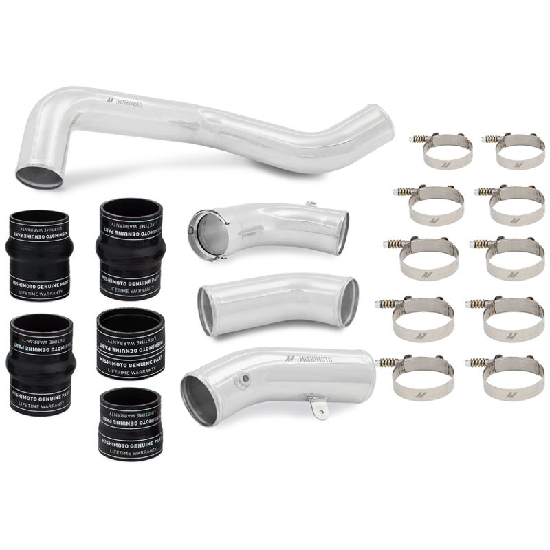 Mishimoto 17-19 GM L5P Duramax Intercooler Kit - Black w/ Polished Pipes Mishimoto 17-19 GM L5P Duramax Intercooler Kit - Black w/ Polished Pipes